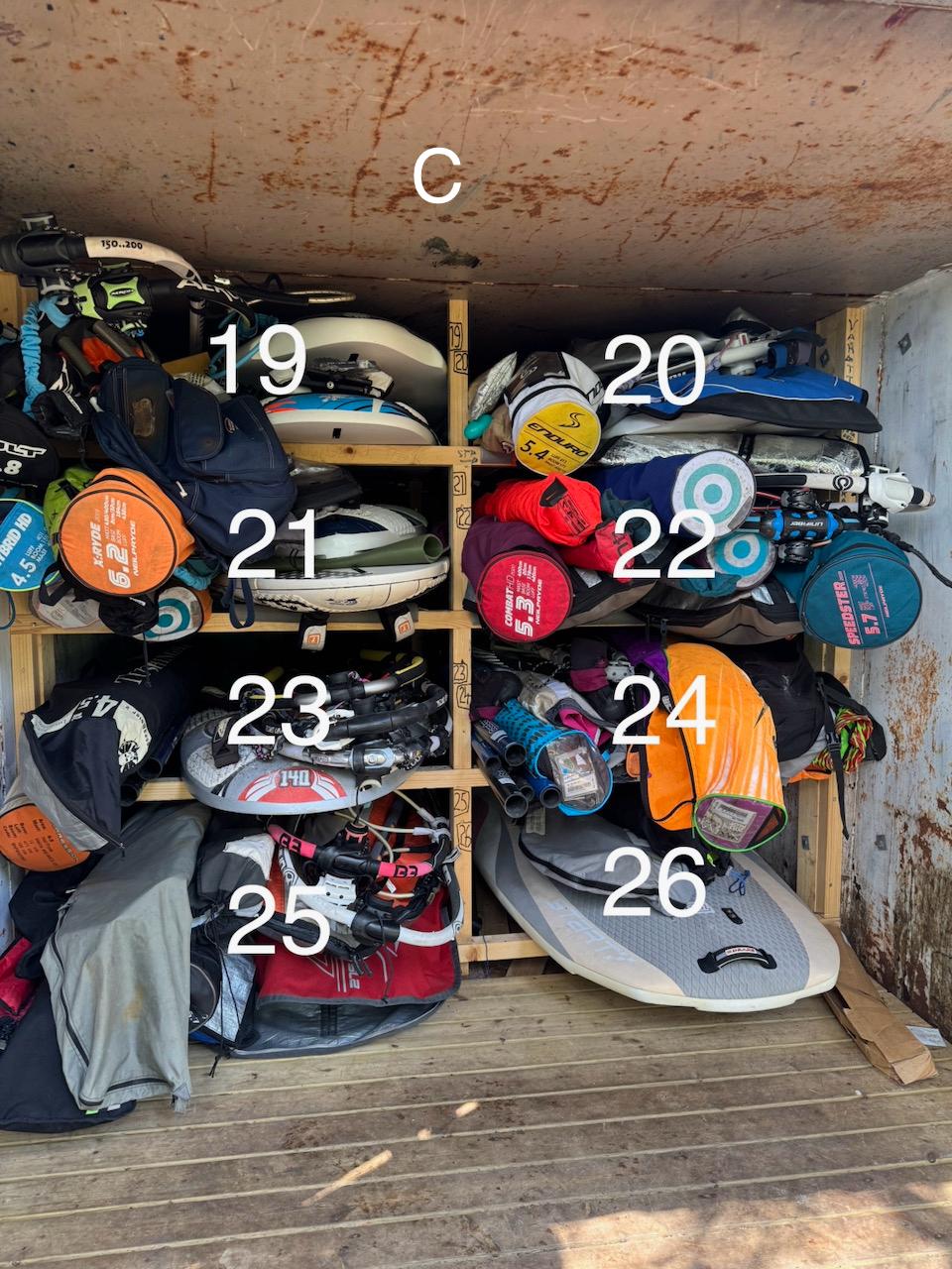 Container C – spots 19–26